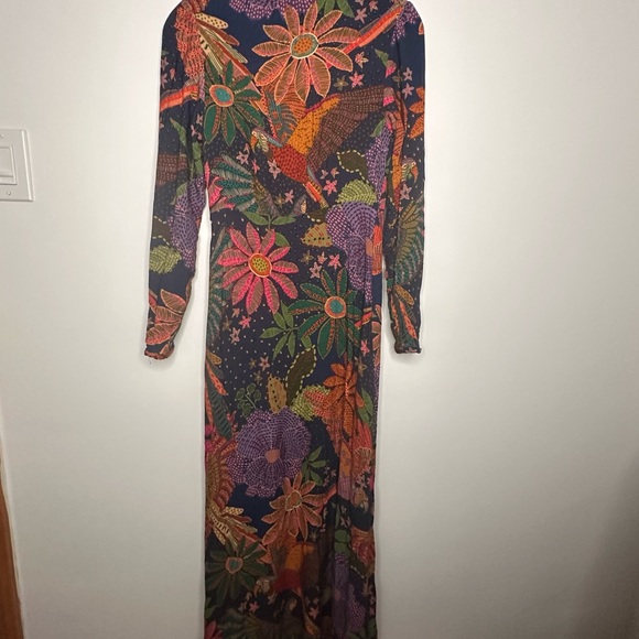 BNWT Farm Rio Cool Macaw Navy Maxi dress navy blue - Picture 9 of 9